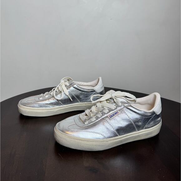 Golden Goose Soul-Star Metallic Leather Sneakers - Size 36 - Picture 5 of 10
